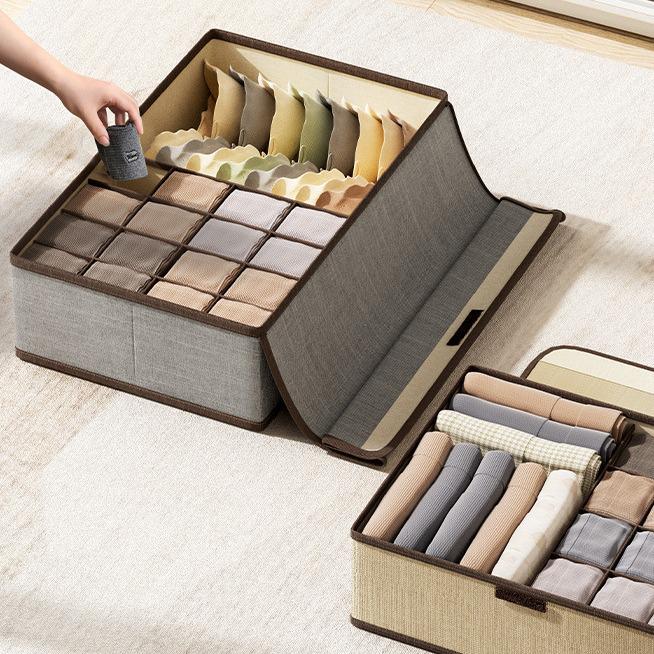 Multi-Compartment Drawer Organizer for Underwear and Socks