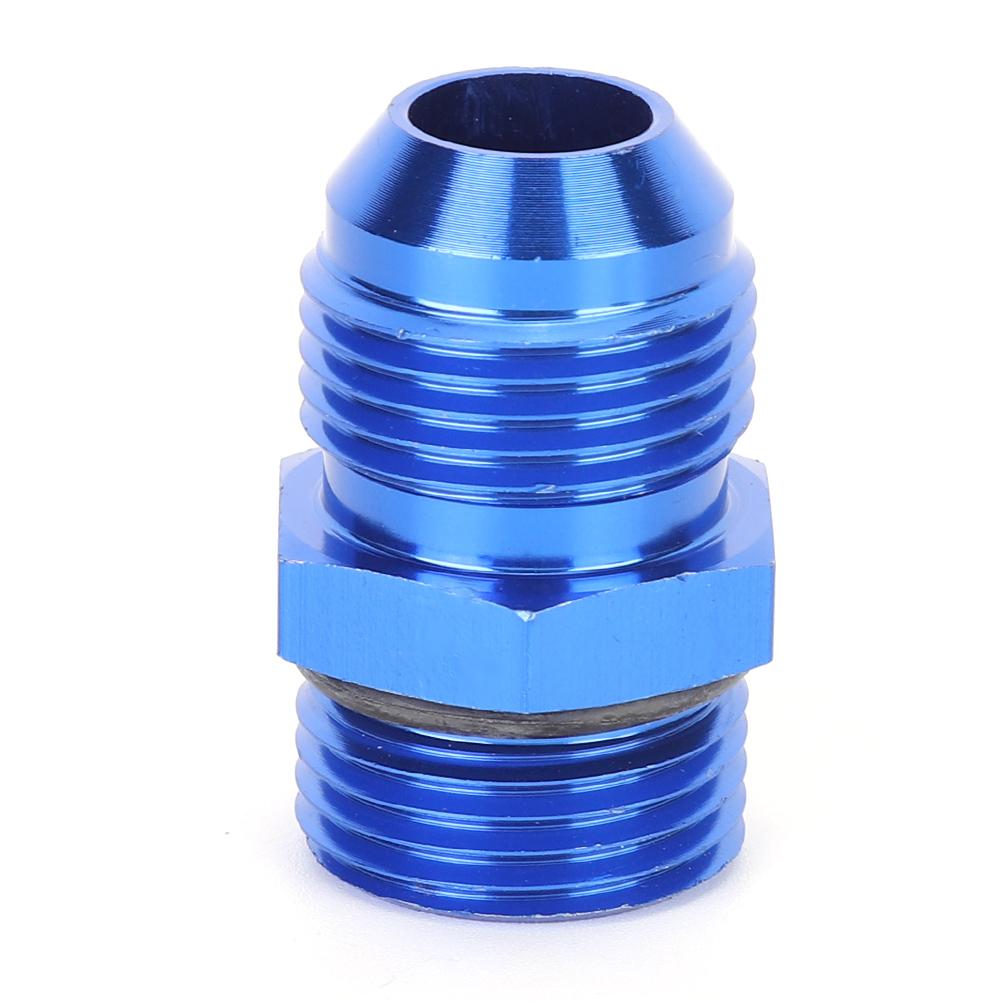 AN10 to ORB10 Male Thread Adapter Fitting Blue T6061 Aluminum Alloy