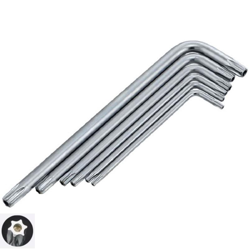 Hongtu T10 T15 T20 T25 T30 T40 Hex Wrench Double-End 2-Way Torx Screwdriver Spanner Wrench Car Machine Repair Wrench Tools