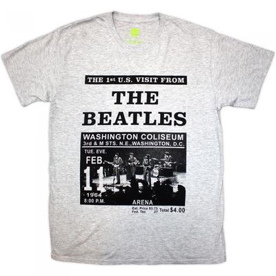 The Beatles Unisex Adult Washington Coliseum 64 Advert T-Shirt