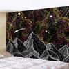 VIKAMA Dark Starry Sky Moon Tapestry Dreamlike Star And Moon Element Tapestry Bedroom Headboard InstagramStyle Decor Tapestry