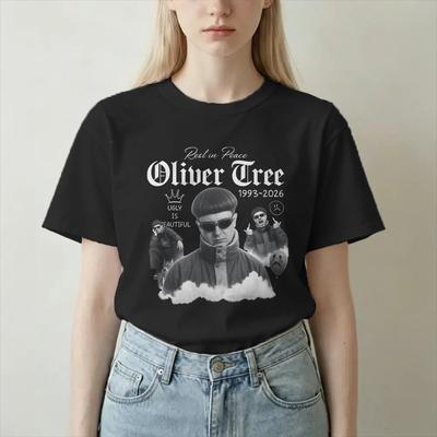 Unisex Unisex TShirt Oliver Tree Rest In Peace 1993 To 2026 Memorial Funny 100 Cotton Tee Shirt Short Sleeve T Shirt Tops Birthday