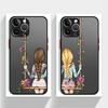 Girls Bff Best Friends Forever Always Phone Case for iPhone 16 13 15 12 11 14 Plus Pro ProMax 12 Mini 13 Mini X XS Max XR 7 8 SE