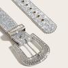 Cool Gothic Waist Chain Casual Belt Studded Waist Ceinture Lady Glittered Belt