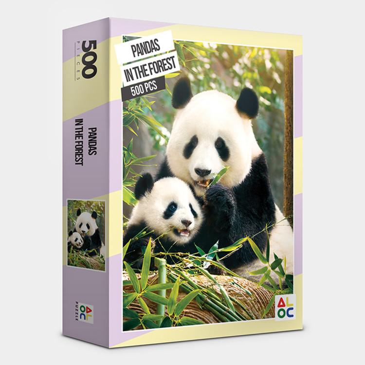 Panda im Wald Puzzle Tiere 500 Teile, beliebtes koreanisches Puzzle