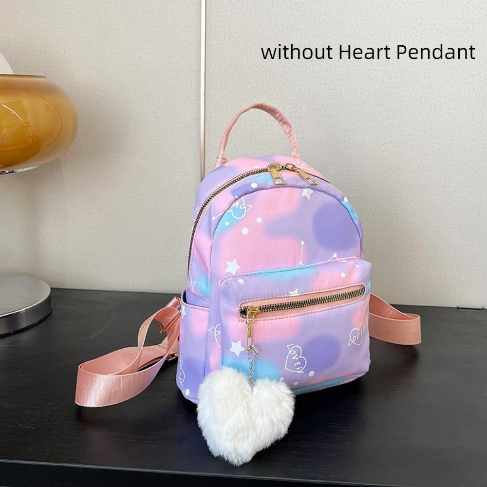 Portable Multicolor Women s Backpack Large Capacity Zipper Mini Backpack Nylon Waterproof Shoulder Bag Outdoor