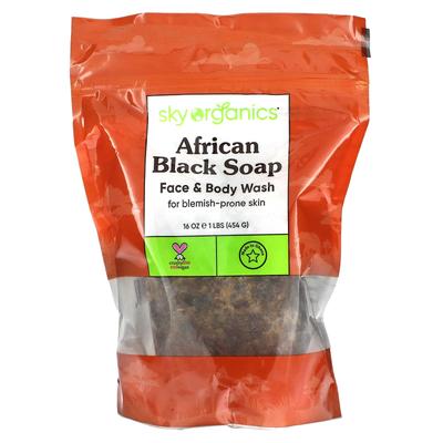 Sky Organics, Afrikanische Schwarze Seife, 16 fl oz (454 g)