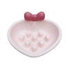 High-Foot Cat Bowl: Non-Slip, Anti-Tip, Slanted Design for Pet Neck Protection.