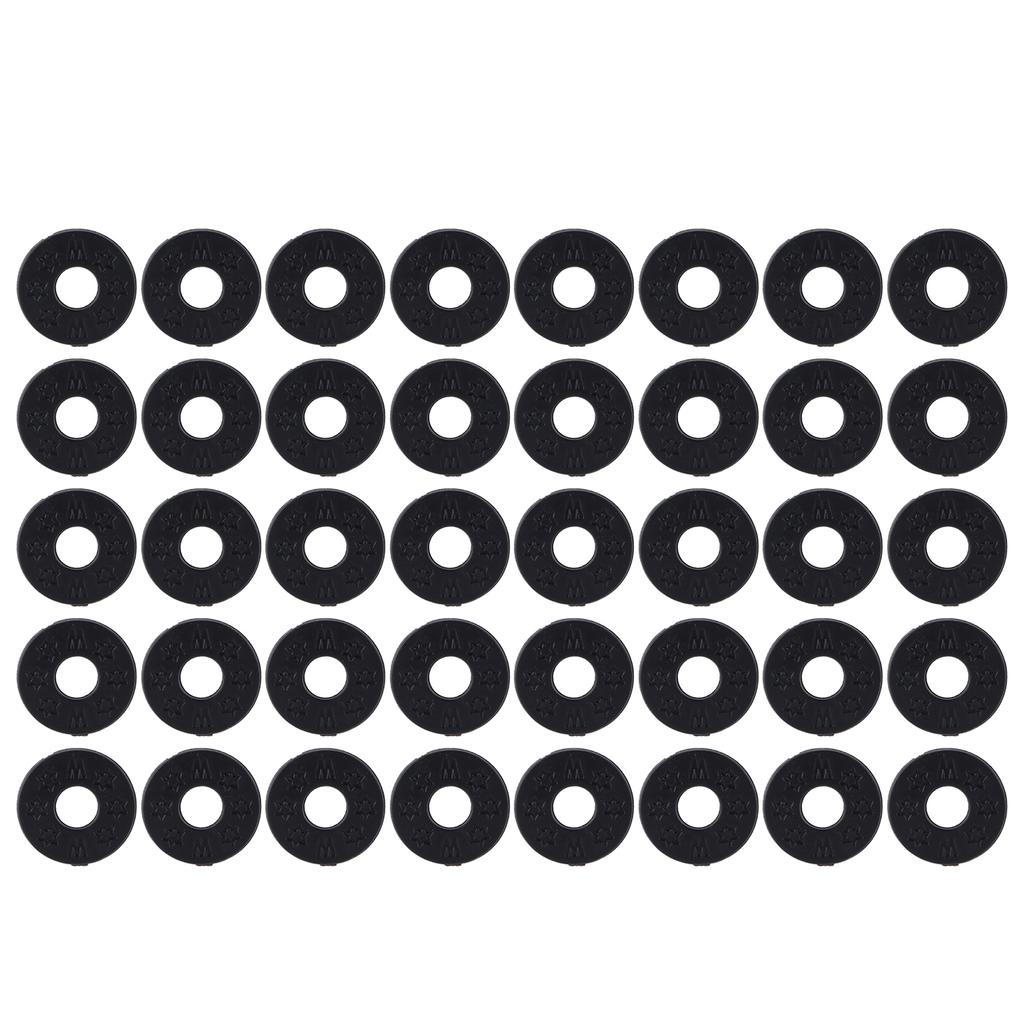 40Pcs Guitar Strap Gasket Bass Belt Button Non Slip Blocks PE Lock Washers Replacement