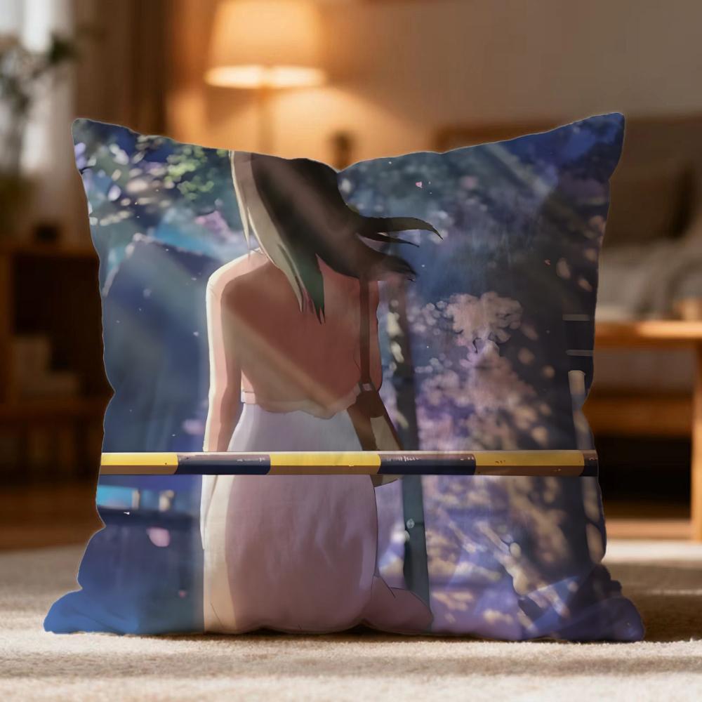 Hot F5 Centimeters Per Secondes Cushion Cover Soft Washable Pillow Case Multi-Scene for Couch Bed Travel Office Use
