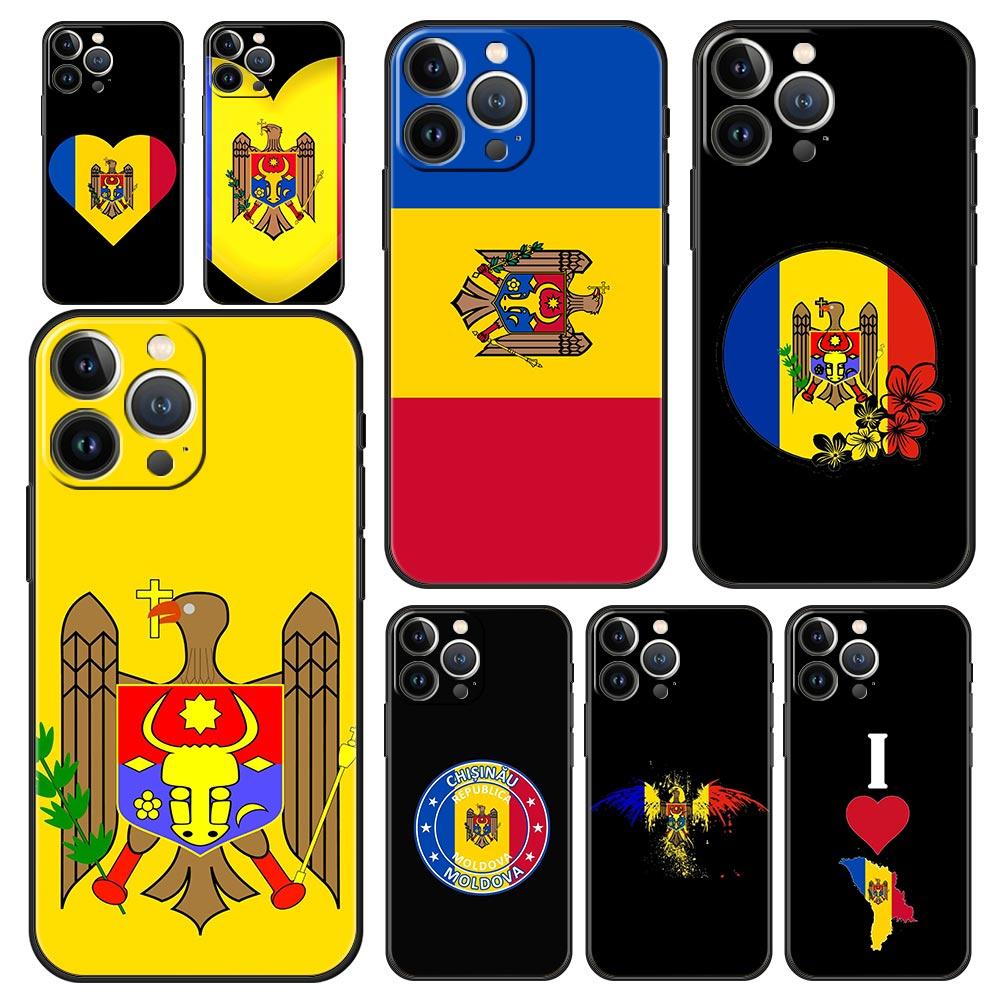 Moldova flag Phone Case For iPhone 16e 15 14 13 12 11 Pro Max XS X XR SE 7 8 Plus Shell iPhone 16 Soft TPU Cover