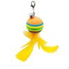 5Pcs Cat Teaser Ball Fun Feather Toys Pet Interactive Toy for Cat Play Exercise