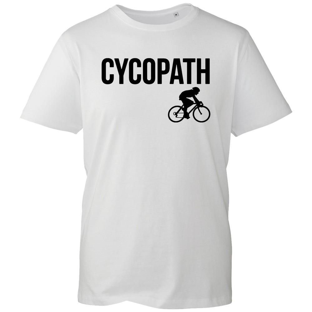 Funny Cyclist Tshirt Cycopath Biking Unisex Unisex Bike Pun Top Gift For Cyclists S