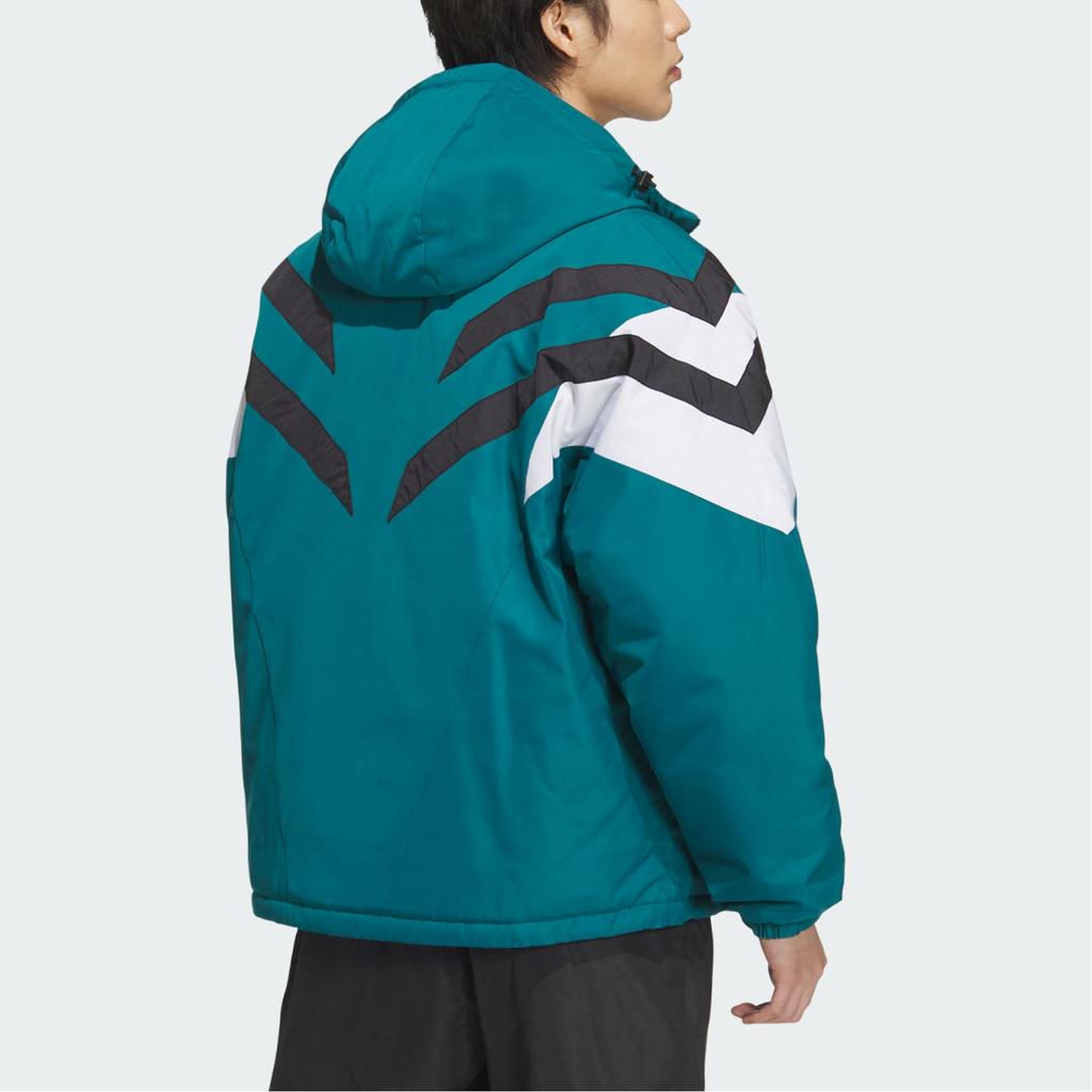 Adidas Originale Vintage Ma Jacke Retro Kapuzenjacke Bequem Patchwork Freizeitjacke Herrenjacke Blau Weiß JJ4970