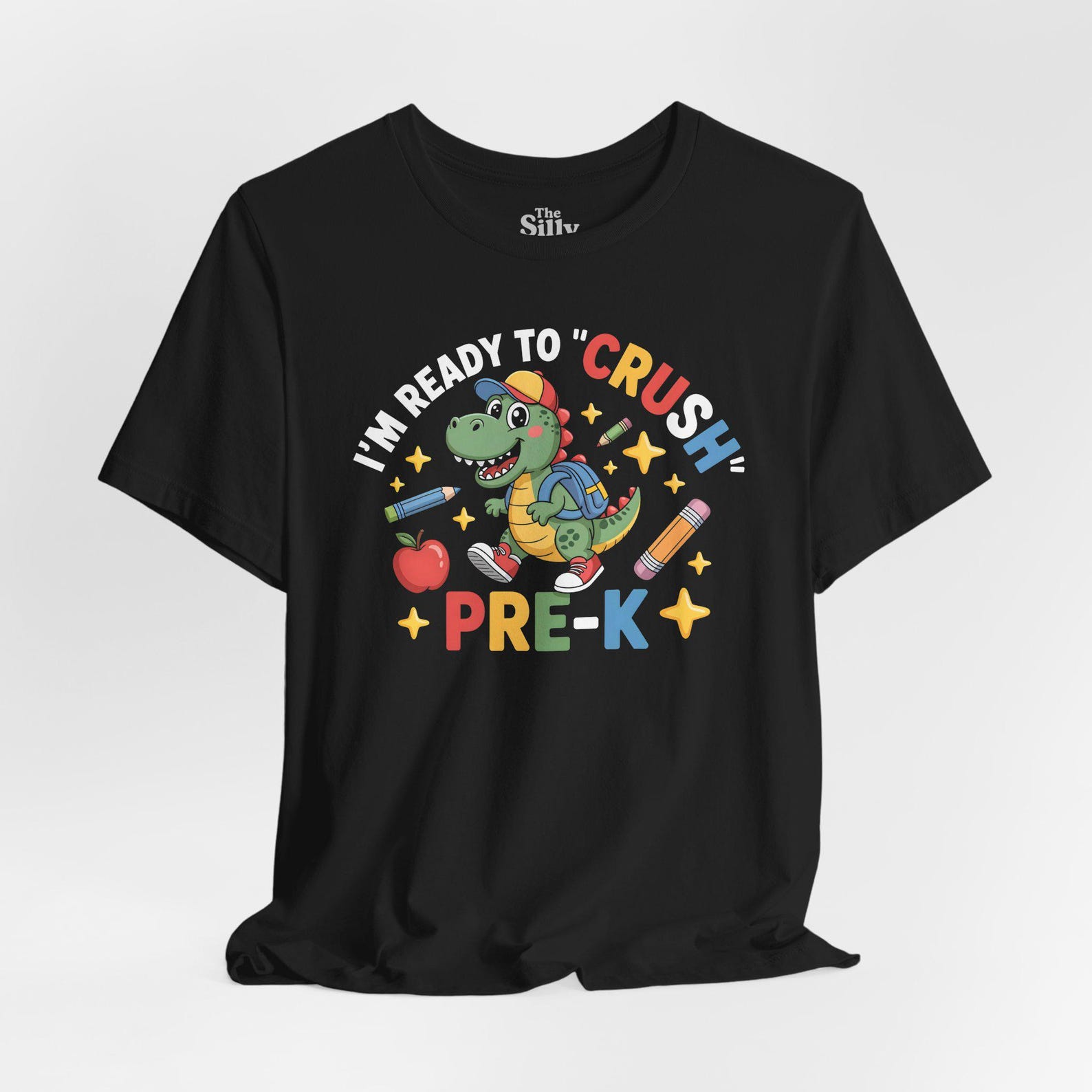 Pre-K Dinosaur T-Shirt, Back to School Tee L