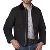 Men's Lapel Zipper Casual Jacket With Colorblock Collar And Large Pockets Long Sleeves