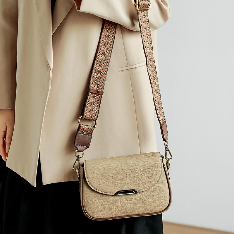Damska torba z prawdziwej skóry Damska torba crossbody Torba na ramię do dojazdów Modna i wysokiej klasy mała kwadratowa torba