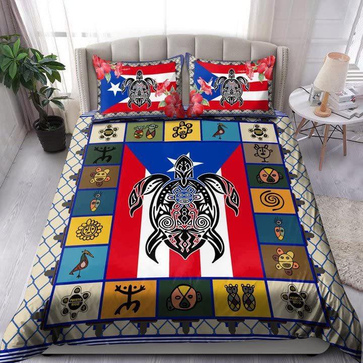 Puerto Rico Decorative Bedding Three-Piece Quilt Cover