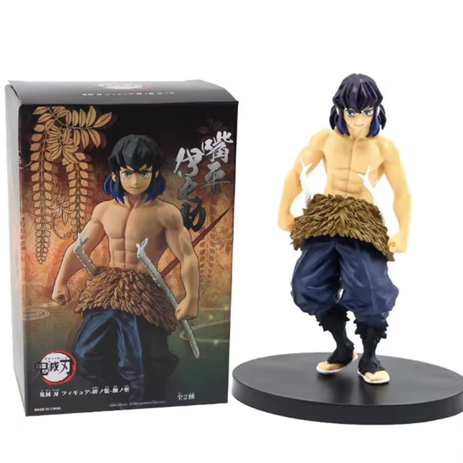 Anime Demon Slayer Figure Kamado Tanjirou Nezuko Action Figures PVC Model Toys Zenitsu Figurine Inosuke Kimetsu No Yaiba Figura