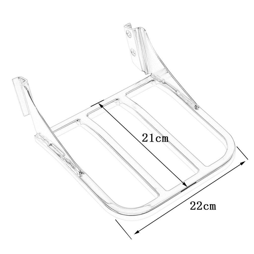 HDBUBALUS Motorcycle Sissy Bar Backrest Luggage Rack for Harley Sportster XL, Dyna, and Softail