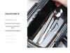 Multi-Compartment Stainless Steel Bento Box - No Flavor Mixing, Microwave Safe, Ideal for Students and Office Workers, Portable Lunch Solution