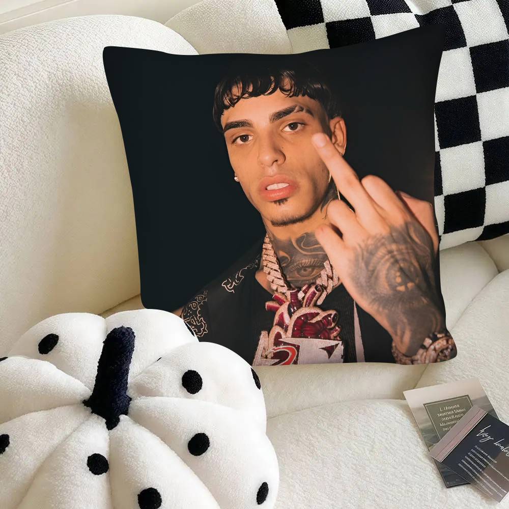 Singer Luar La L Pillow Case Fashion Square Pillowcase Bedroom Sofa Room Ins Decoration Leisure