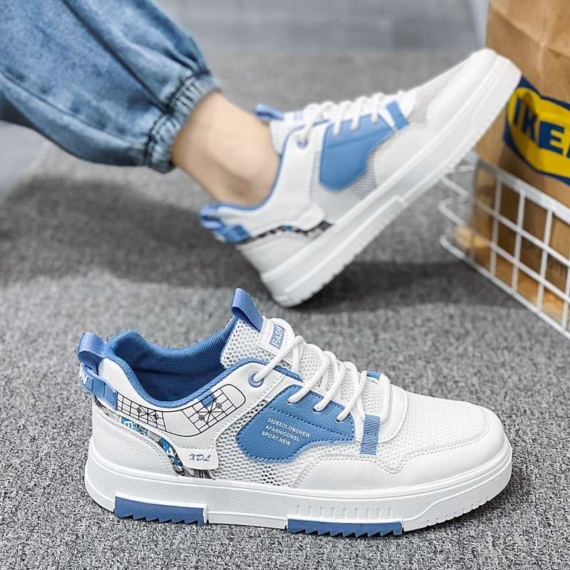 Men's shoes summer breathable thin mesh mesh shoes versatile sports and leisure shoes men's small white board shoes men's trendy shoes