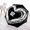 1pc U2, Music Band Logo Automatic Folding Umbrella] Durable Iron Frame & Rod, Portable Folding, Makes a Great Holiday Gift yy251016290