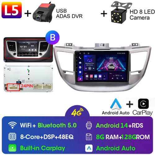 Fortress Voice Wireless CarPlay Android Auto Radio for Hyundai IX35 Tucson 3 2015 - 2018 4G Car Multimedia GPS 2din