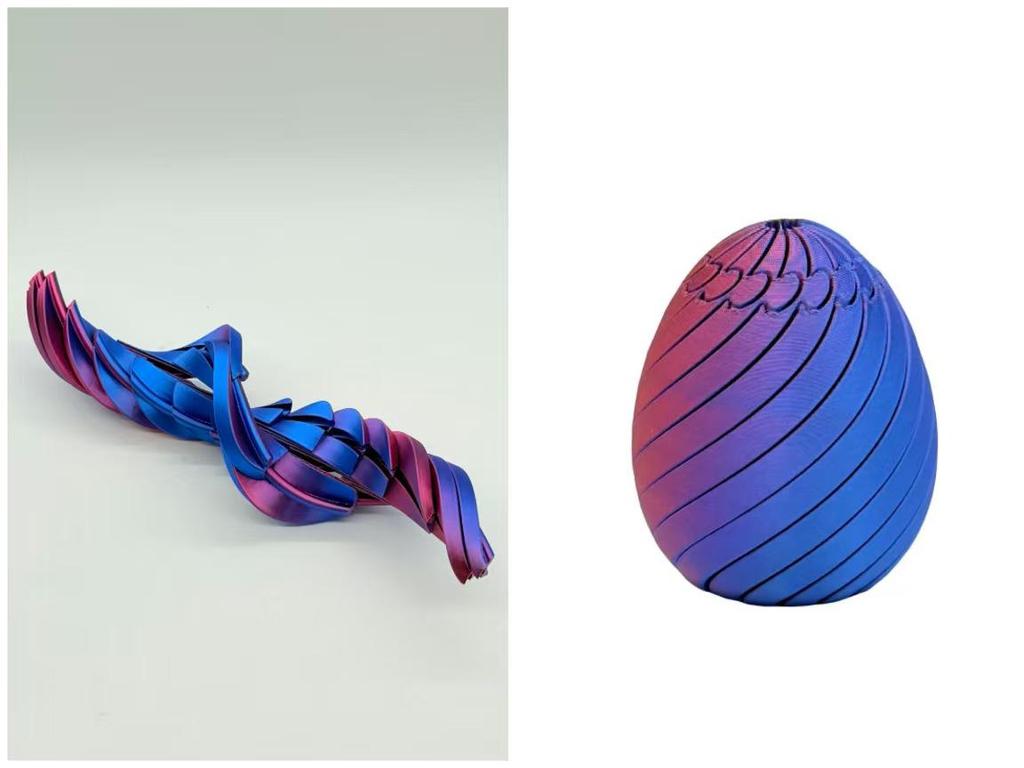 3D Printed Easter Twist Fidget Egg Toy