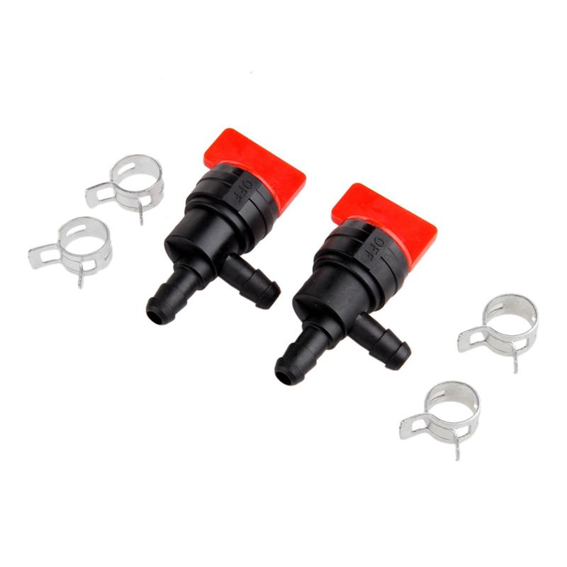 A64P-10Pc 90Degree Fuel Cut-Off Shut-Off Valve 1/4In Gas Line Clamps For Briggs & Stratton 698181,494769 Tecumseh 35857,32961