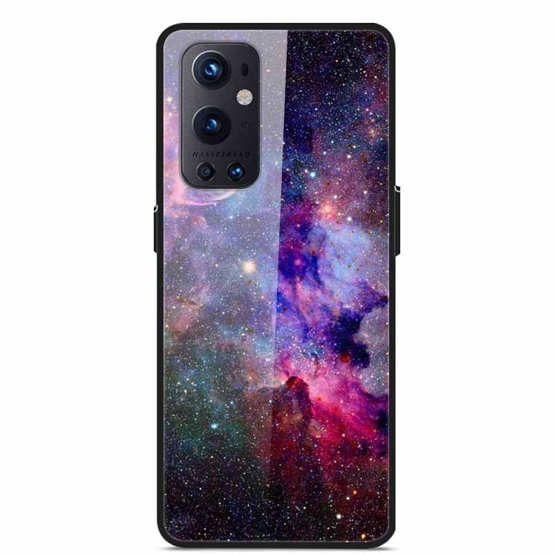 Phone Cases for One Plus 9 Tempered Glass Hard PC Back Cover For OnePlus 9 EU Version Case for Oneplus9 Funda Shells