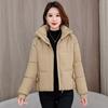 Short cotton clothes women's hooded winter new small fashion temperament casual small foreign style thickened bread clothes
