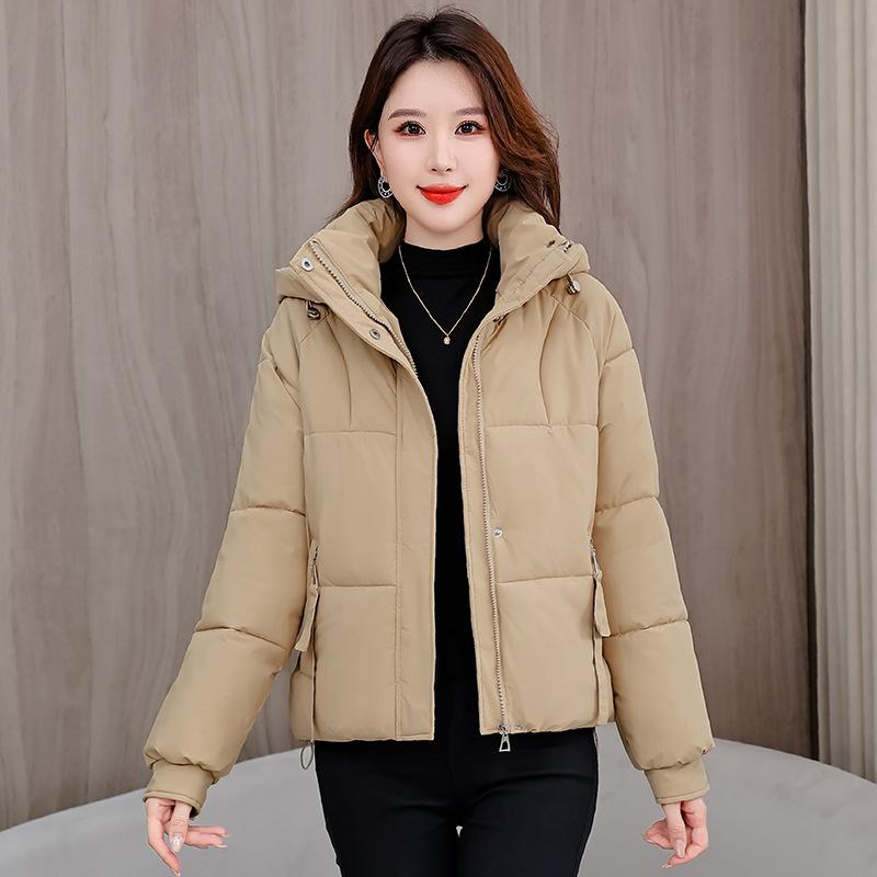 Short cotton clothes women's hooded winter new small fashion temperament casual small foreign style thickened bread clothes