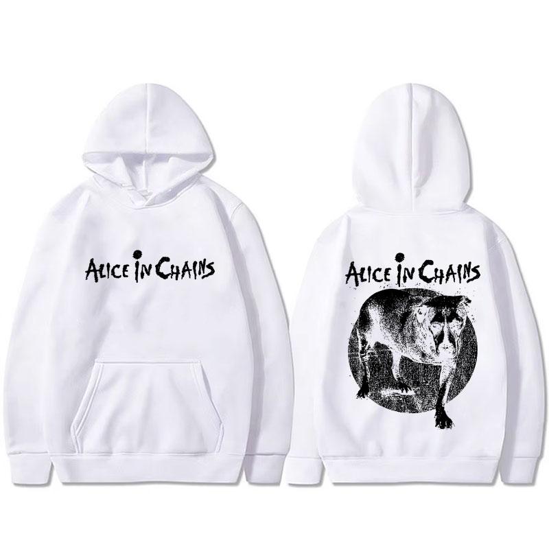 Rockband Alice in Chains Grafikdruck Hoodie Herren Damen Lässig Fleece Baumwolle Pullover Hoodies Männlich Vintage Kapuzensweatshirt
