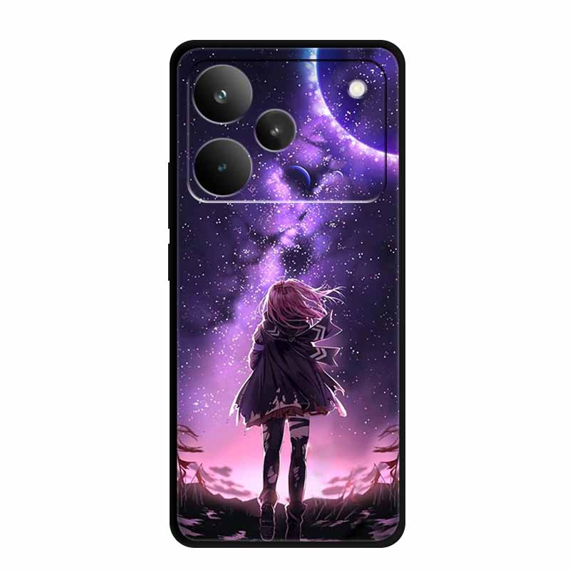 Für Realme P4 Pro 5G Hülle P4Pro Weiche TPU Silikon Rückabdeckung Für Realme P4 Pro Tiere 6,8" Bemalter Wolf Löwe Hülle Schale Tasche