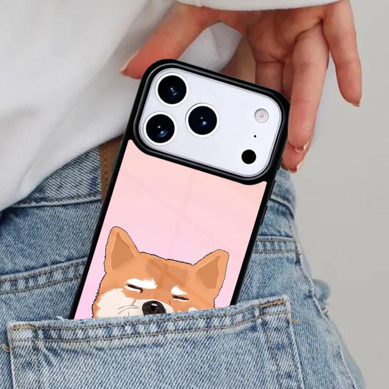 Shiba Inu Cute Cartoon Art Phone Case for iPhone 17ProMax 12 13 14 15 16e 17 Pro Max Plus Air Cover