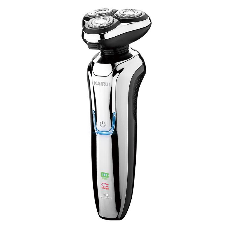 Men s Waterproof 3-Blade Electric Shaver with Smart Floating Heads Standard Shaver