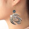 Women Earrings Balck Natural Shell Ear Rings Ornament Jewelry for Party Birthday