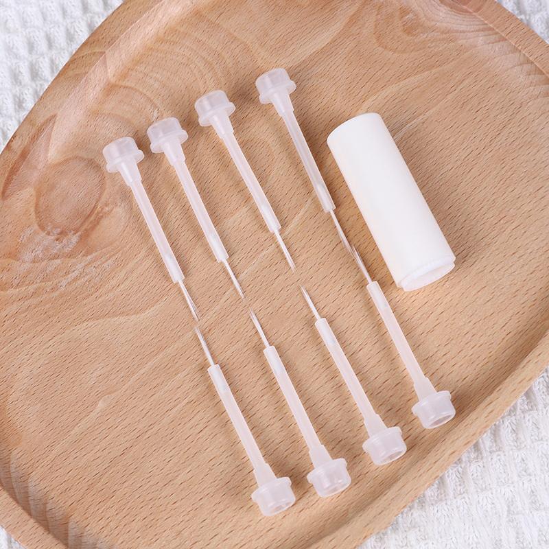 10Pcs Nail Polish Brush Nail Polish Bottle Replacement Brush Nail Art Brush Liquid Applicators Manicure Tools