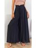 2025 Spring Summer New Women's Wide Leg Pants Elastic Belt Wide Leg High Waist Long Skirt