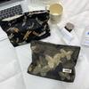 Gold Butterfly Cosmetic Bag: Large-Capacity, High-End Skincare Storage Handbag