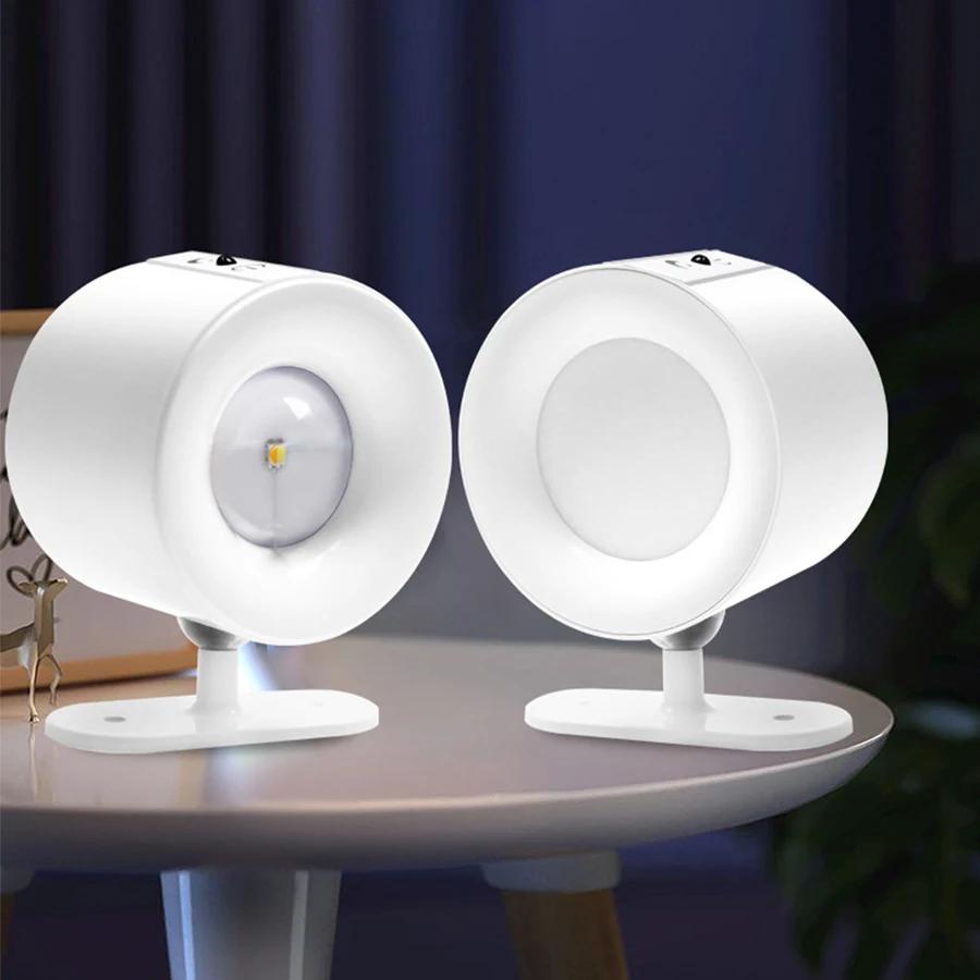 LED Wall Sconces Light Touch Control Double Head Wall Lamp 360 Rotatable 3Colors Wall Lights Wireless Night Lights Bedroom Light