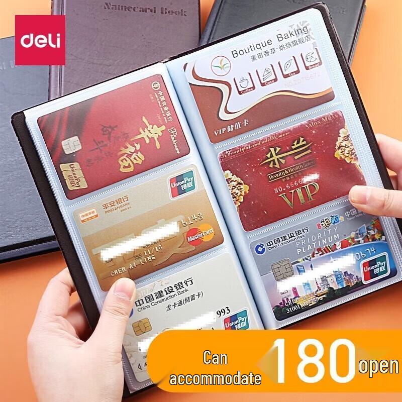 Deli Large Capacity Business Card Holder