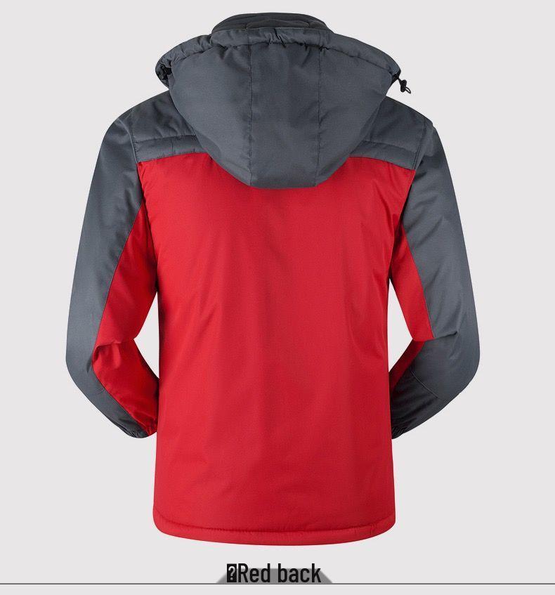 Men's Thickened Plus Velvet Winter Cotton Padded Jacket, Workwear, Plus Size