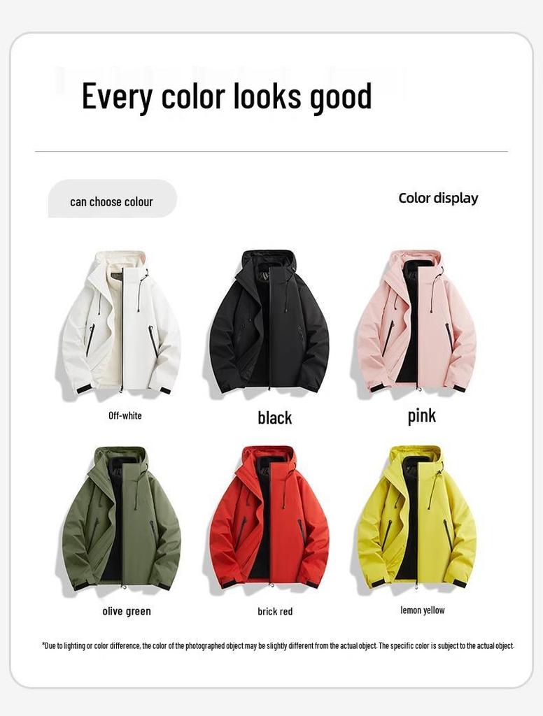 Woodpecker Women's 2025 3-in-1 Windproof Waterproof Jacket for Spring & Autumn Camping and Hiking