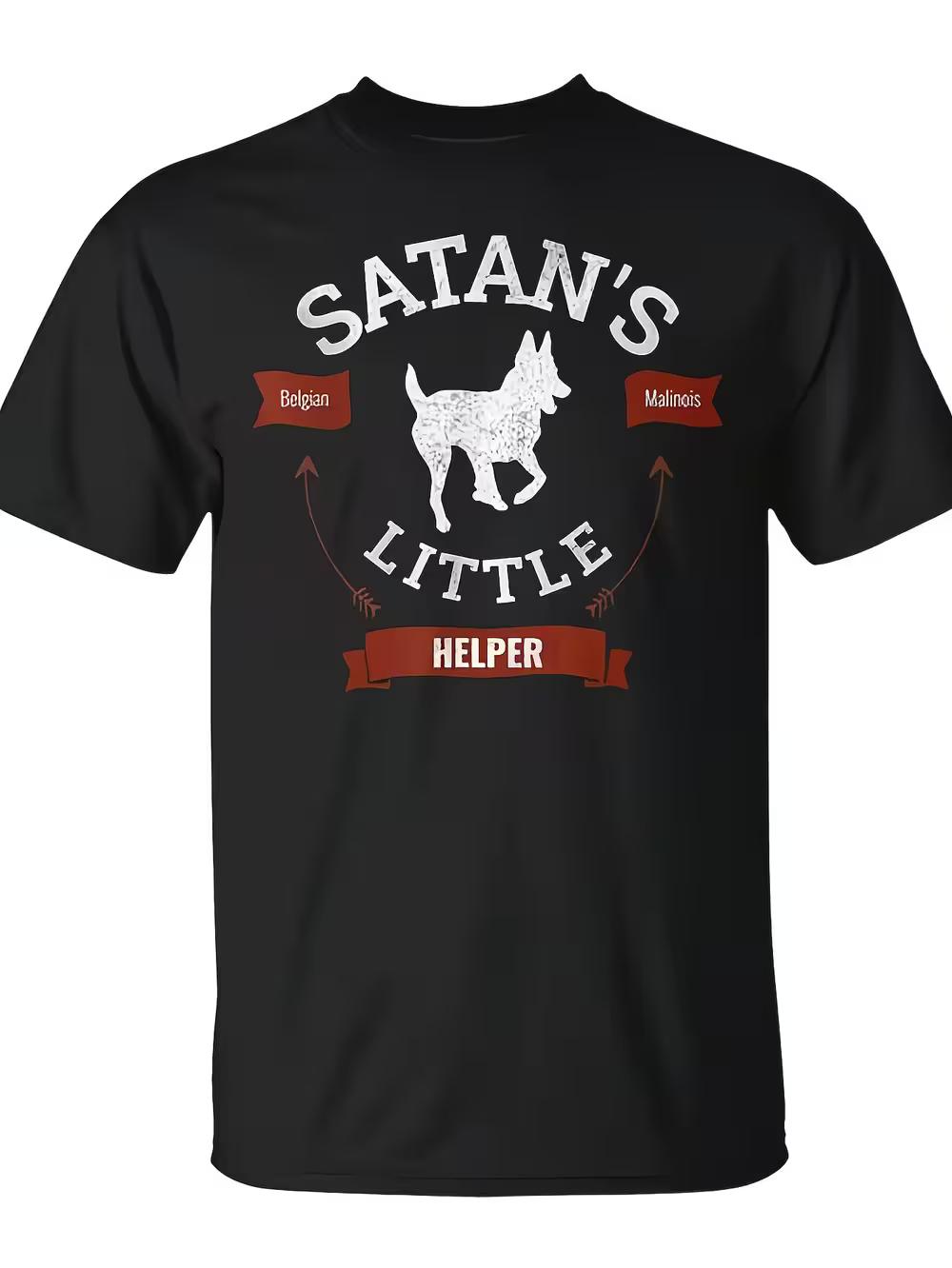 S Belgian Malinois Dog Lover T-Shirt-  S Little Helper & Dutch Shepherd Design L