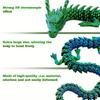 1pc Exquisite 3D Printed Chinese Dragon Ornament - Flexible Joints for Customizable Poses - Unique Anime-Inspired Collectible