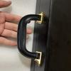 1PC Cabinet Door Handle New Chinese Style Brass Vintage Single Hole Antique Solid French Drawer Wardrobe Door Handle Brass Color
