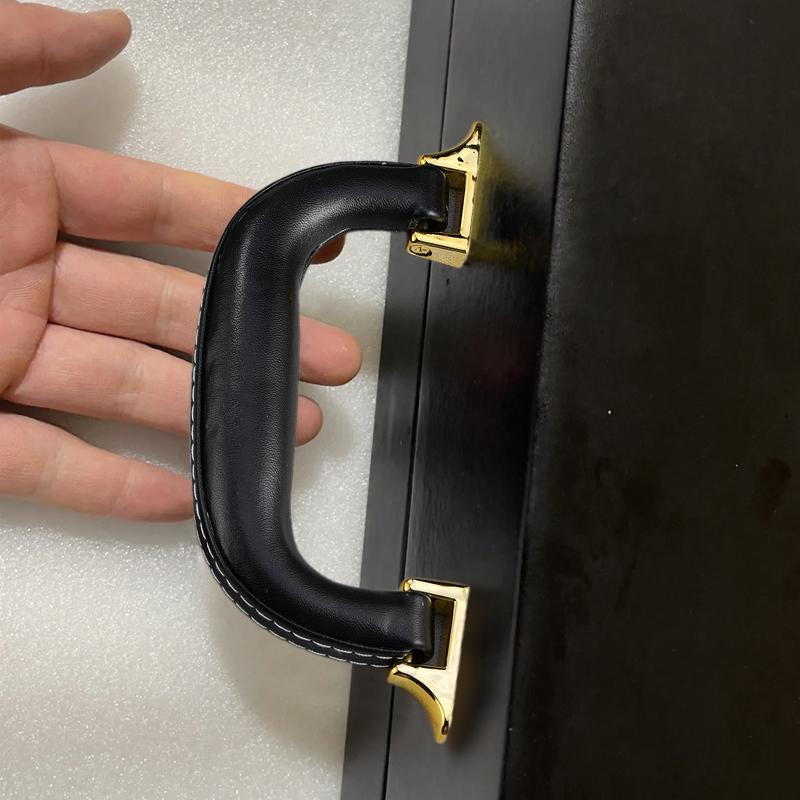 1PC Cabinet Door Handle New Chinese Style Brass Vintage Single Hole Antique Solid French Drawer Wardrobe Door Handle Brass Color